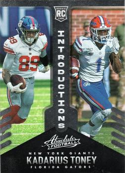 Kadarius Toney New York Giants Fanatics Exclusive Parallel Panini Instant  NFL Week 5 10 Receptions for 196 Yards Single Rookie Trading Card - Limited