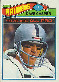 1990 COLLEGIATE COLLECTION DAVE CASPER NOTRE DAME CARD#6 RAIDERS