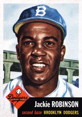 1959 Topps Style JACKIE ROBINSON Custom Baseball Card