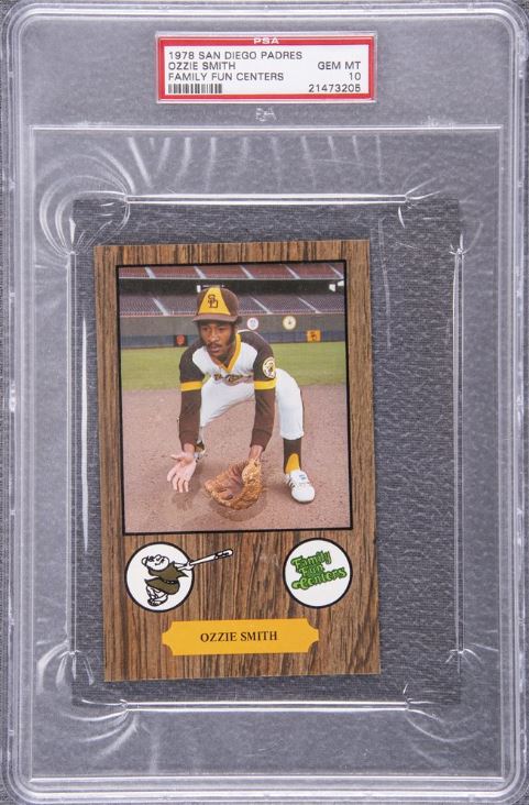 1978 Family Fun Centers San Diego Padres Ozzie Smtih Rookie Card #29