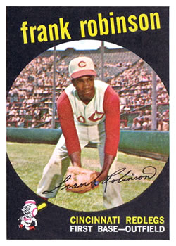 Frank Robinson 1960 Topps Baseball Card #490- PSA Graded 6 EX-MT  (Cincinnati Reds) 