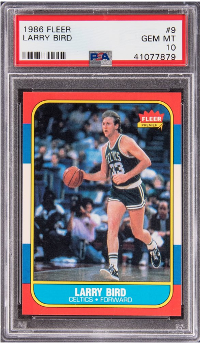 1986 Fleer Larry Bird #9