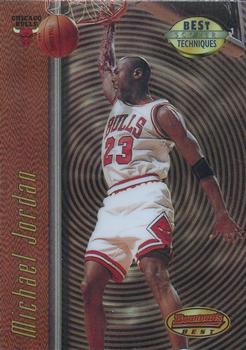 1997 Bowman's Best Techniques Refractors #T2 Michael Jordan 1997 Bowman's Best Techniques Refractors #T2 Michael Jordan