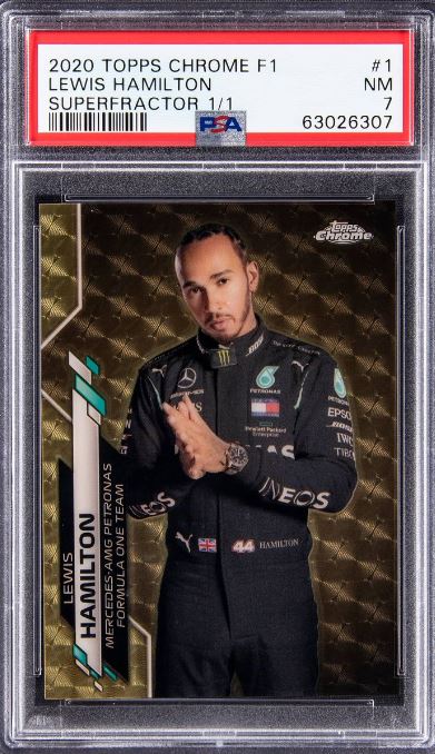 2020 Topps Chrome F1 Lewis Hamilton Superfractor 1/1 #1