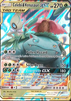 Celebi & Venusaur GX Trading Cards: Values, Rookies & Hot Deals