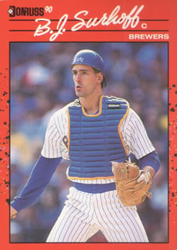 1987 Topps Baseball Card #216 B.J. Surhoff Brewers