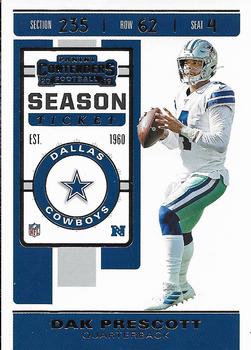 Dak Prescott 2017 Panini Contenders Card #76 Dallas Cowboys