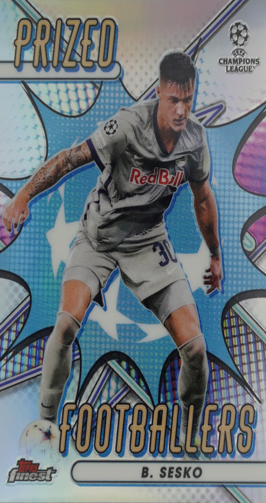 Carte Topps 2022 Benjamin Sesko Auto RC #161 – FC Salzburg, Autographe PSA