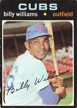 Billy Williams Signed Baseball Card, Canadian Club Classic Baseball Club