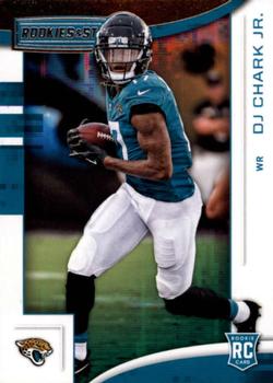 D.J. Chark Signed 2018 Panini Draft Picks Card #17 Detroit Lions LSU Tigers  DJ