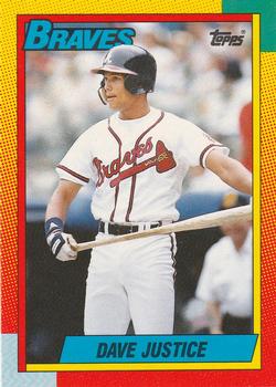 David Justice - Braves #586 Fleer 1990 Baseball RC Trading Card