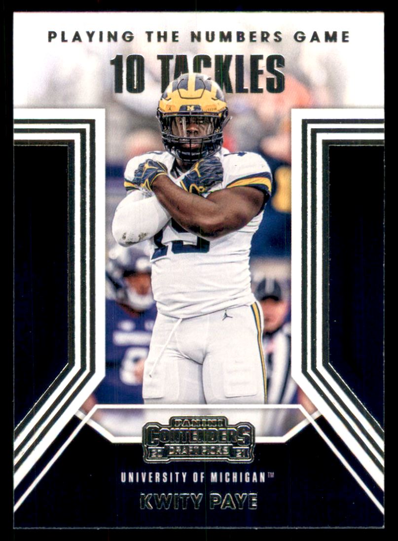 2021 Panini Contenders Draft Picks Front Row Seats Kwity Paye