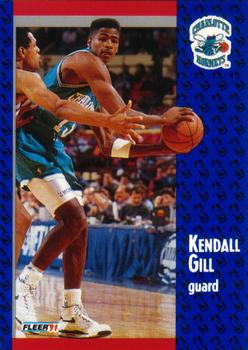 1991-92 Upper Deck Rookie Standouts Kendall Gill Rookie Charlotte Hornets  #R3 