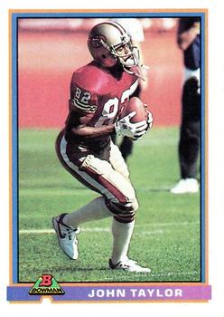 : 1990 Score Football #9 John Taylor San Francisco 49ers Official  NFL Trading Card From The Pinnacle Company : Collectibles & Fine Art