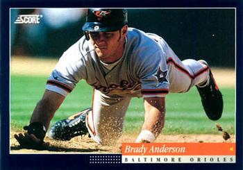 Baltimore Orioles: 1989 No. 9 Brady Anderson Orange V-Neck Jersey