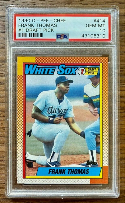 1990 O-Pee-Chee Frank Thomas Rookie Card #414