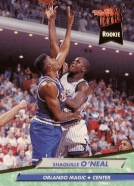 1992 Fleer Ultra #328 Shaquille O'Neal Rookie Card