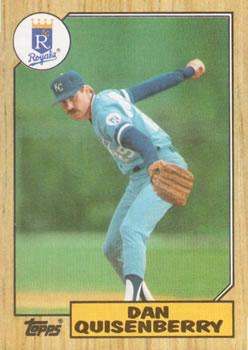 Dan Quisenberry Autograph/Signed 1984 Topps Card