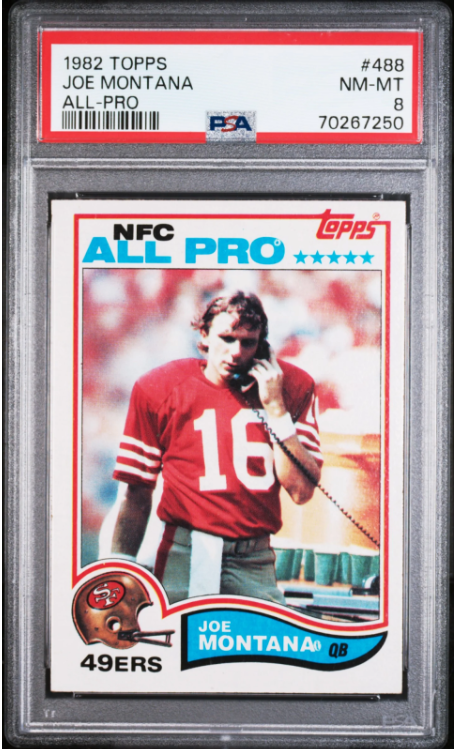 1982 Topps Joe Montana NFC All Pro Card #488