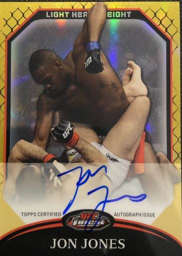  2011 Topps Finest Gold Jon Jones Auto /25 Refractor