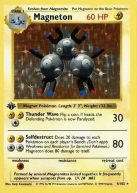 1999 Pokémon Base Set 1st Edition Magneton #9 - $17,076
