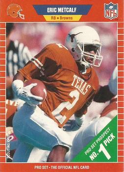 Eric Metcalf - Browns #34 American Football 1990-91 Panini Sticker