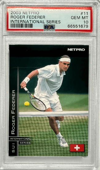 Netpro International Series 2003 Roger Federer Rookie Card #11