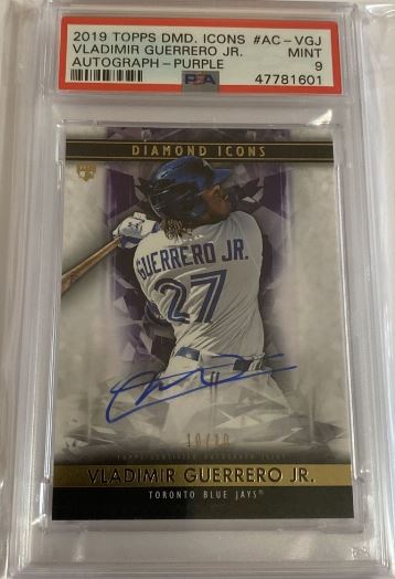 2019 Topps Diamond Icons Vladimir Guerrero Jr. Autographs #AC-VGJ (PURPLE)