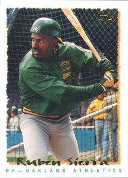 Ruben Sierra Texas Rangers 1989 Topps Hills Department Store Baseball Card