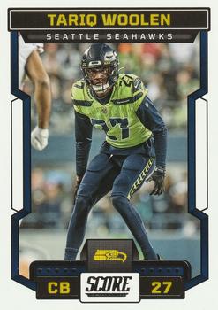 2022 Panini Prizm-Tariq Woolen-Green Prizm-Rookie-RC-#349 Seattle