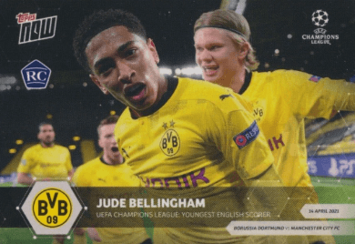 2020-21 Topps Now UEFA Jude Bellingham Rookie #68