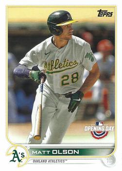  2022 Topps Heritage #48 Matt Olson Oakland Athletics