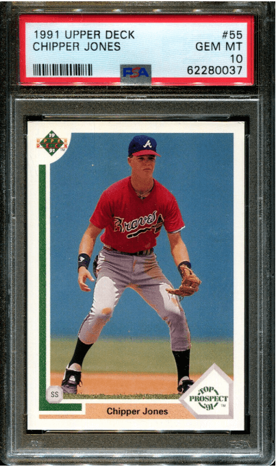 Chipper Jones ROOKIE Cards 8 Baseball Cards to Choose From 