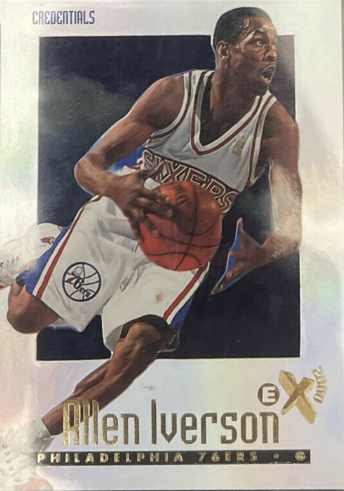1996 Skybox E-X2000 Credentials Allen Iverson Rookie Card #53 #/499