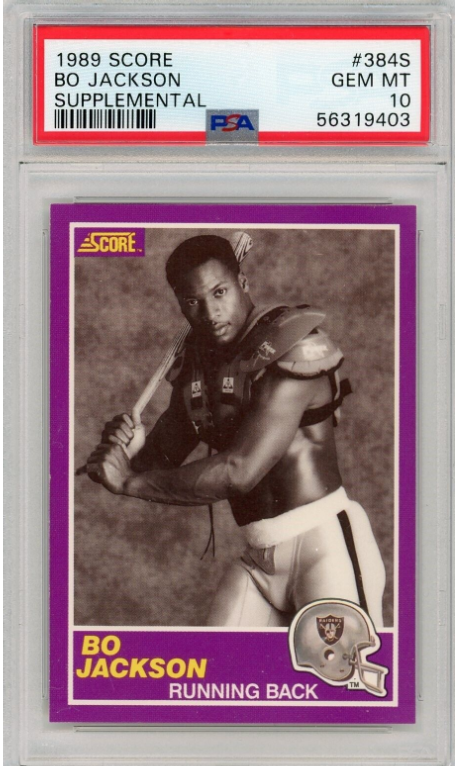 1989 Score Supplemental Bo Jackson #384S