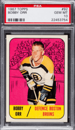 1967 Topps Hockey Bobby Orr #92 - $19,400