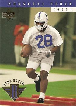 Indianapolis Colts: Marshall Faulk (No Name) 1994/95 Rookie w/ 75th An –  National Vintage League Ltd.