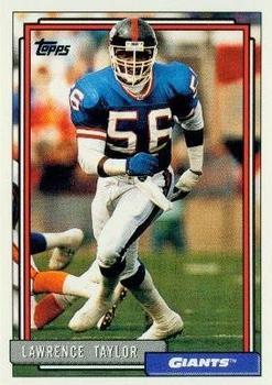 1982 Lawrence Taylor Topps Sticker Rookie Card #92 Autographed PSA