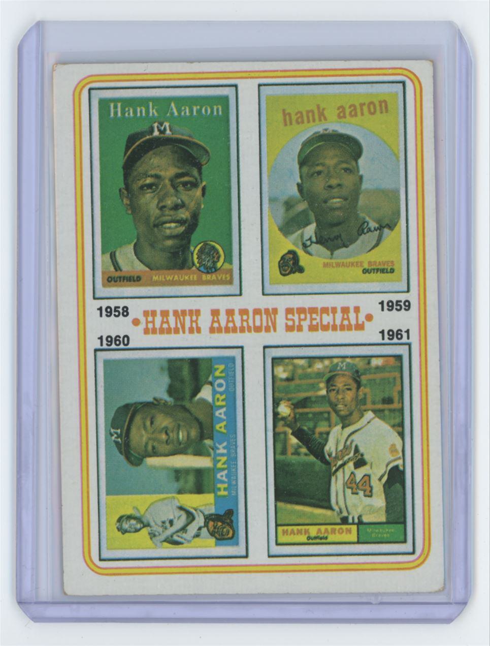 1974 Topps #5 Hank Aaron 1966-69 G-VG ID: 390055 - Scottsdale Cards 2021