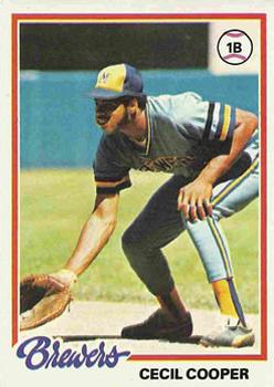  1980 Topps # 95 Cecil Cooper Milwaukee Brewers