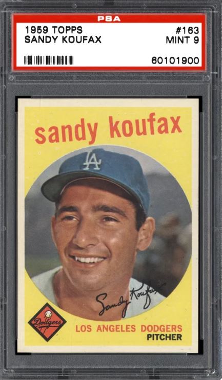 1959 Topps Sandy Koufax #163