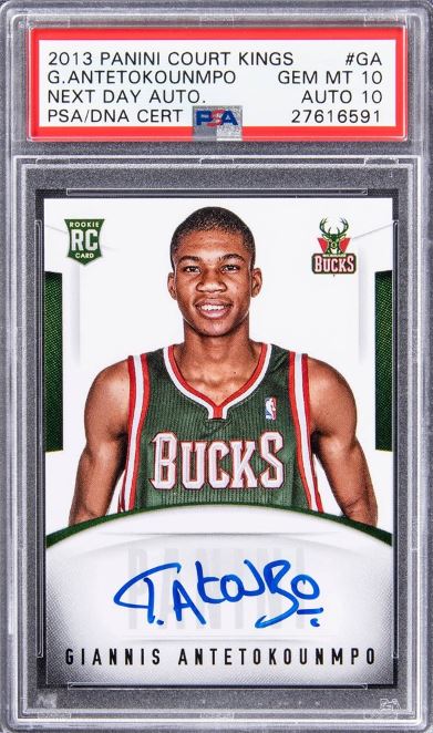 2013 Panini Court Kings Next Day Autographs Giannis Antetokounmpo #GA