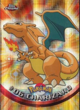 2000 Pokémon Topps Chrome Series 1 Tekno Charizard #6 - $60,000