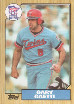 1990 Topps Super Star Sticker Card Gary Gaetti #41 Minnesota Twins