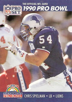 1993 Pro Line Live #82 Chris Spielman Detroit Lions