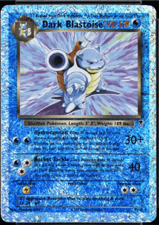 2002 Pokémon Legendary Collection Reverse HoloFoil Dark Blastoise #4/111 - $2,605