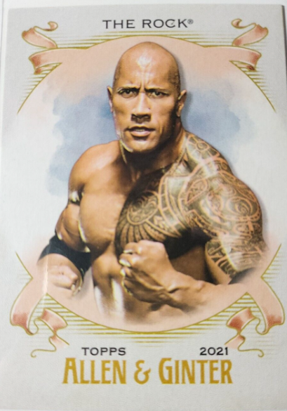 2021 Topps Allen & Ginter WWE The Rock #AG-27