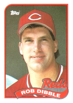  1990 Fleer Baseball Card #418 Rob Dibble