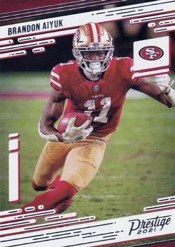 2020 BRANDON AIYUK GOES AIRBORNE FOR TOUCHDOWN PANINI INSTANT 49ers NFL CARD  #60