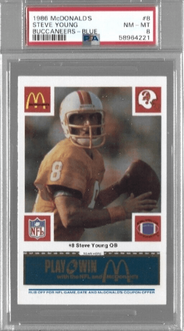 1986 McDonald's Steve Young #8 (Orange)